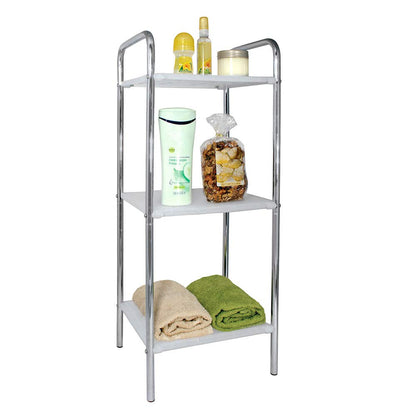 Art & Home Estante Cromado para baño con 3 charolas HB-5550