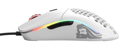 Glorious Gaming Mouse - Modelo O 67 g Honeycomb Mouse Superligero, USB Gaming Mouse - Blanco Mate