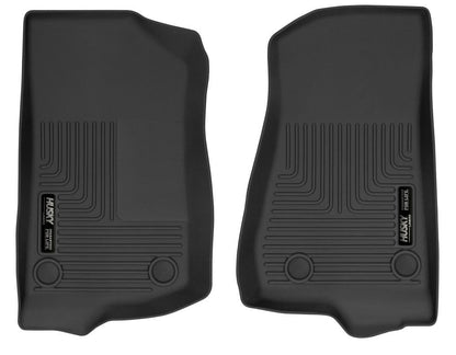 Husky Liners X-act Contour Alfombrillas Jeep Wrangler JK/JL Gladiator Negro - 18-24 JK - JL; Gladiador - Fila delantera