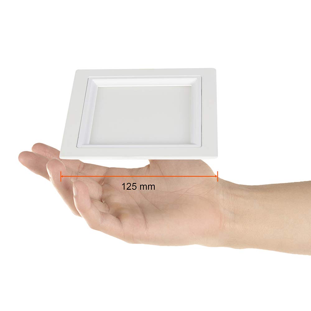 Construlita Lámpara Empotrado, 7 W, Luz Cálida 3 000 k, Color Blanco, Tecnolite, Downlight Empotrable