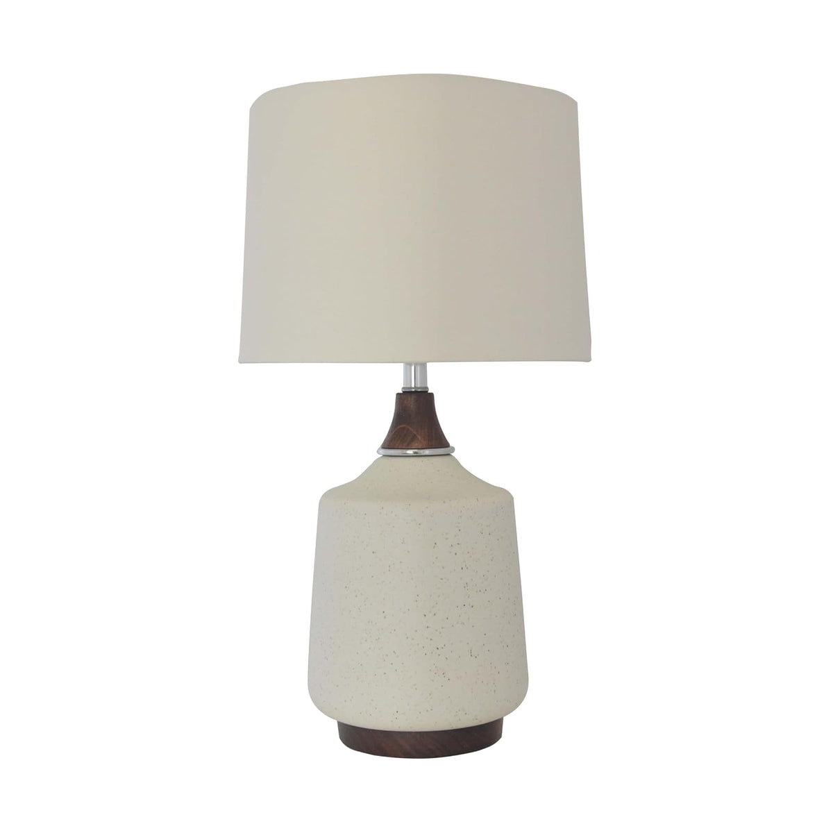 Luzerna CM-0304 Lámpara De Mesa Arnio, Color Hueso Jaspeado Mate, 1 Unidad