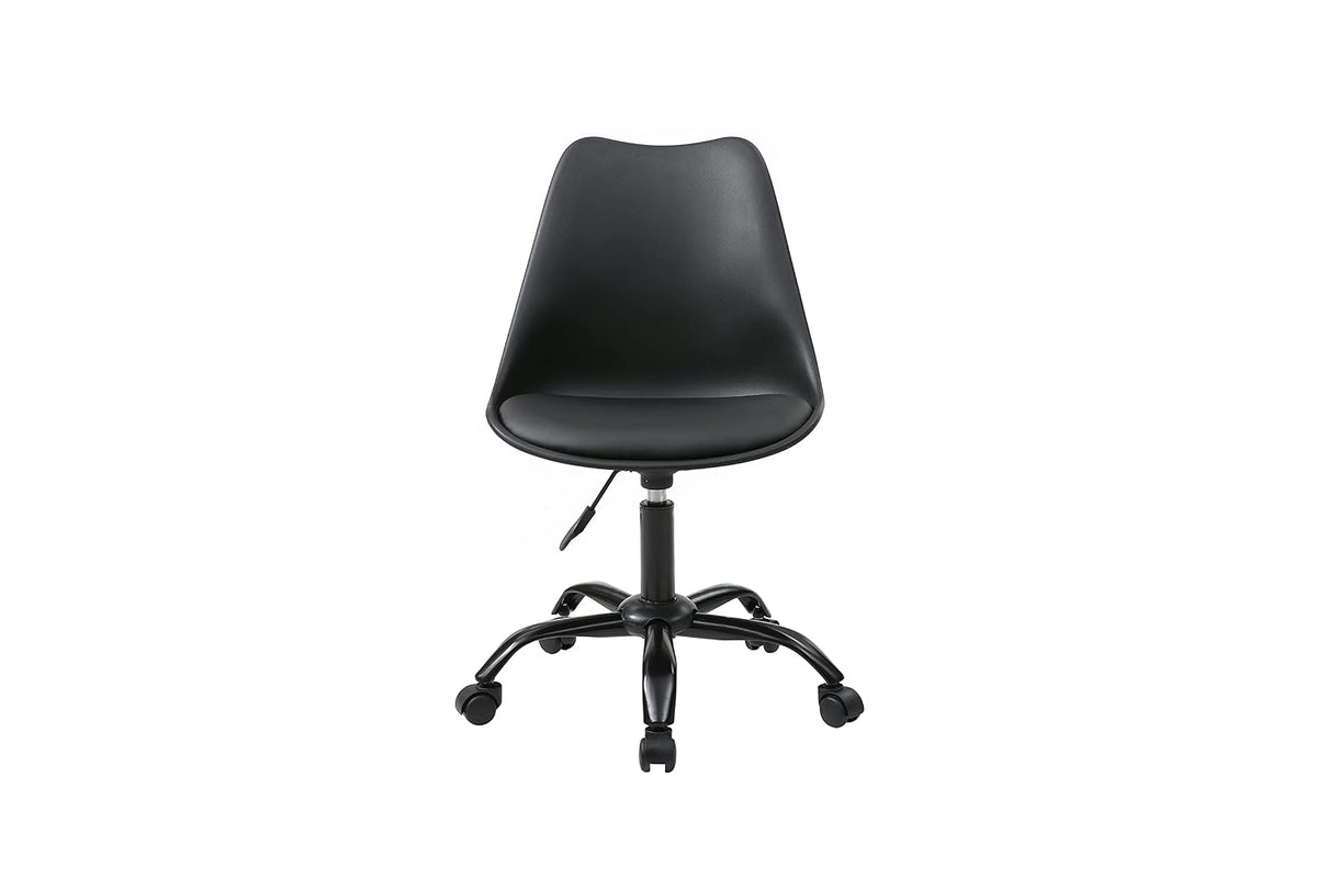 Alterego - Silla de Oficina Moderna Diogenes, Color Negro