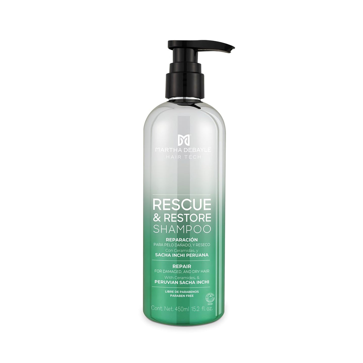 Martha Debayle Shampoo Color Defender con Jengibre de Awapuhi 450ml - Rescue and Restore