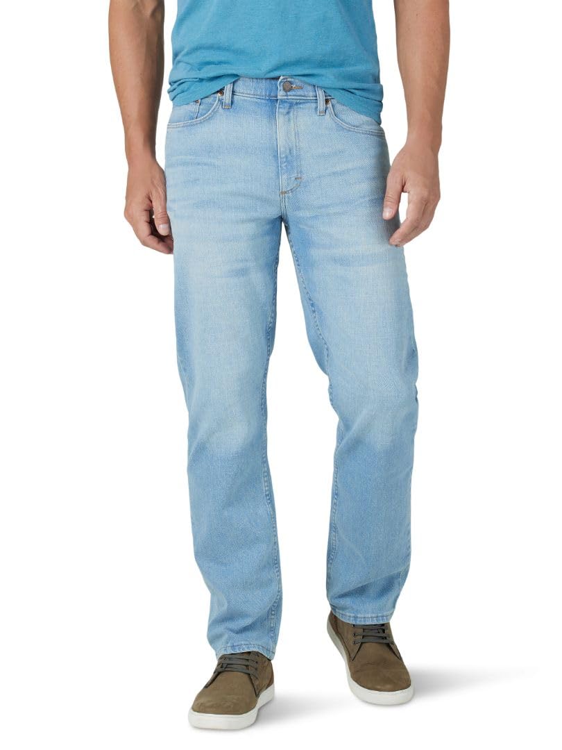 Wrangler Authentics Pantalón de Mezclilla Clásico 5 Bolsillos para Hombre - 40W x 32L - Aaron.