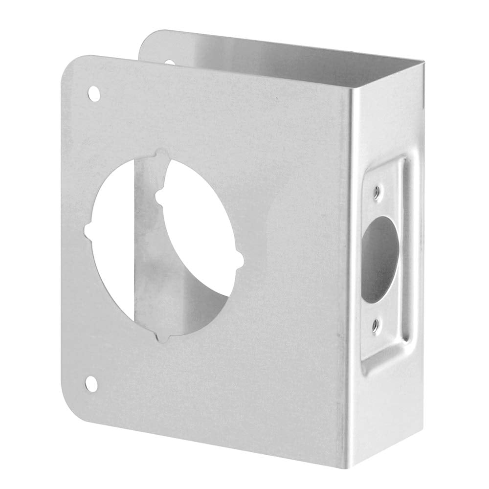 Prime-Line Refuerzo de Cerradura y Puerta MP10852 | 2-1/8 pulgadas x 2-3/8 pulgadas x 1-3/8 pulgadas, acero inoxidable, paquete individual
