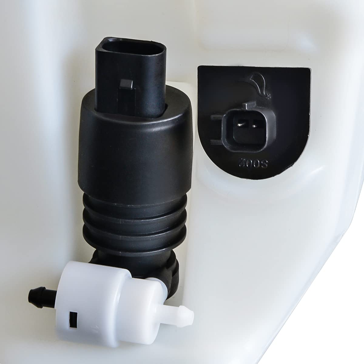 DNA Motoring OEM-WT-CH1288220 Depósito de Líquido Limpiaparabrisas con Tapa de Bomba y Sensor para Jeep Grand Cherokee 11-15, Blanco