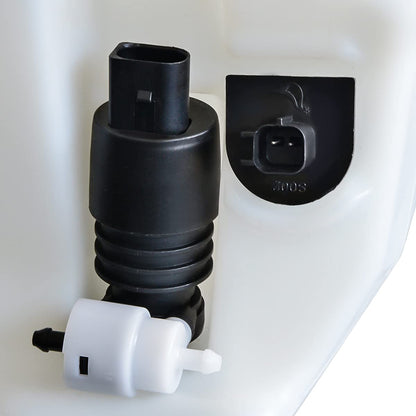 DNA Motoring OEM-WT-CH1288220 Depósito de Líquido Limpiaparabrisas con Tapa de Bomba y Sensor para Jeep Grand Cherokee 11-15, Blanco