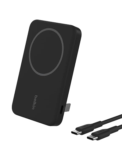 Belkin - Batería magnética con Qi2 de 15W y 5,000 mAh, Negro