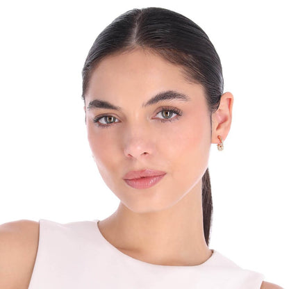 Nine West Aretes Bitonio Varios Para Mujer | Mediano, 1 par, tres pack, terminado brillante