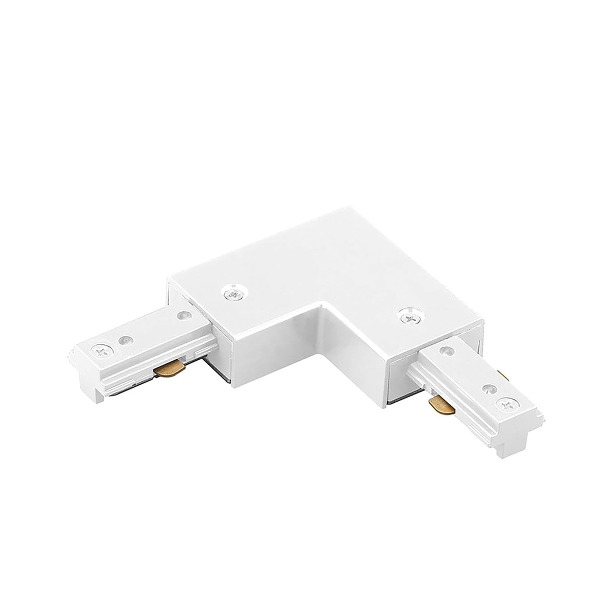 WAC Lighting Conector de Pista Flexible Serie H, Tipo L - Blanco - Conector "L", derecho