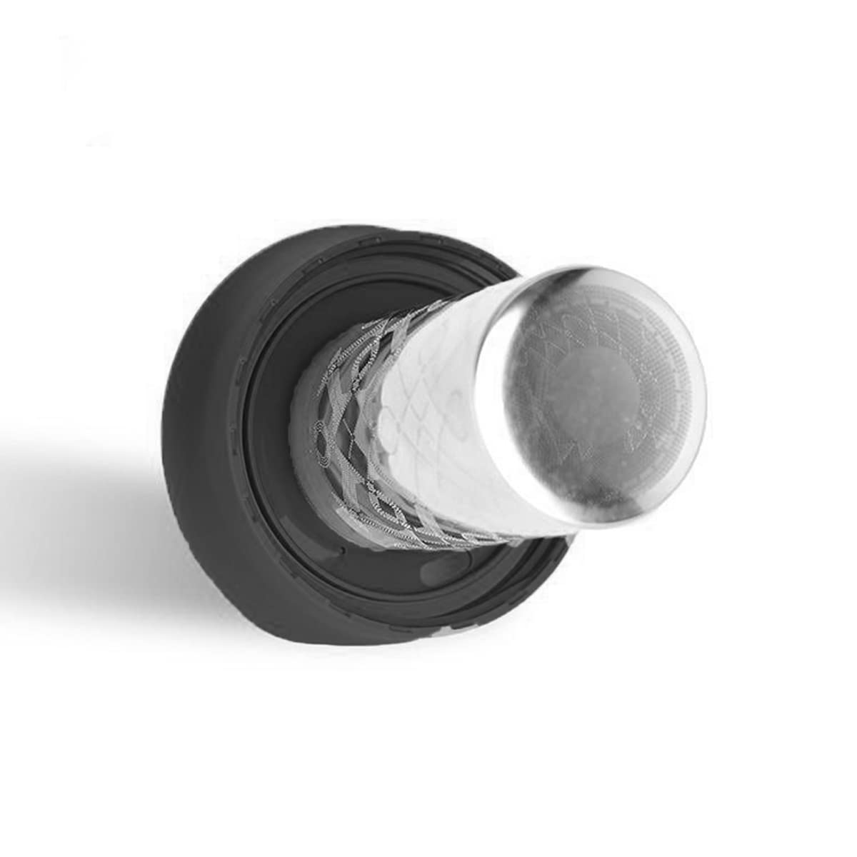 TRESSO Vaso de Viaje con Infusor para Preparar Café y Té 280 ml, Color Negro