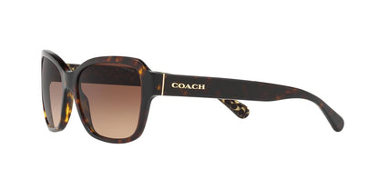 Coach HC8232 para mujer, L1010 Dark Tortoise Brown Grad, Estandar