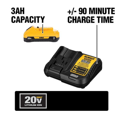 DEWALT DCB230C Kit de batería 20V MAX + Cargador 3 Ah