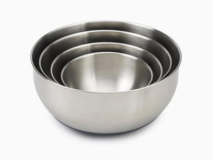 Joseph Joseph 95025 Nest 100 Prep & Store Mixing Bowl Set with Lids 4-piece Stainless Steel