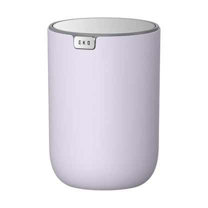 EKO Cubo de Basura Pequeño Polipropileno 0.4 Gal | Rosa, tapa abatible, para escritorio y encimera - Lavanda - 0.4 Gal