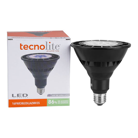 Tecnolite Foco LED Tecnolite Luz de Luna Par38 AZUL 16W.