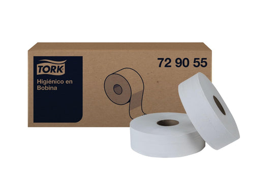 Tork Papel Higiénico de Baño Bobina Jumbo para Dispensador 6R x 250m | 6 rollos x 250 m