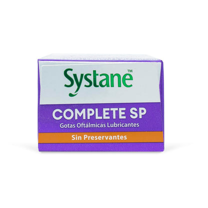 Systane Complete SP Gotas Oculares Sin Conservantes para Ojo Seco, Lubricación Avanzada y Alivio Prolongado, Ojos Sensibles, 10 ml