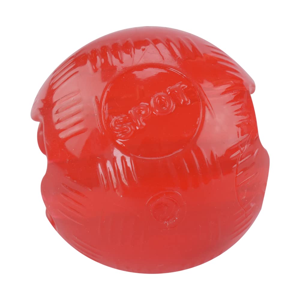 Fancy Pets Juguete Bola Mediana Xtreme para Perros, 8 cm, Goma Resistente Flotante con Orificios para Premios