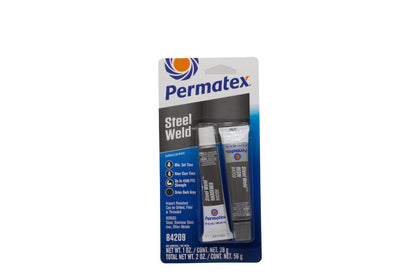 Permatex 84209 PermaPoxy Epoxi multimetal de 4 Minutos, Dos Tubos de 1 Onza, Gris