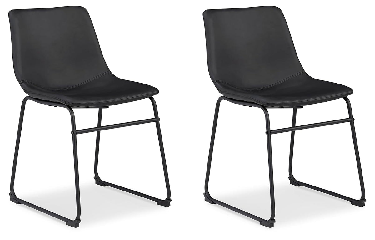 Signature Design by Ashley Centiar, Dining Chair, Black