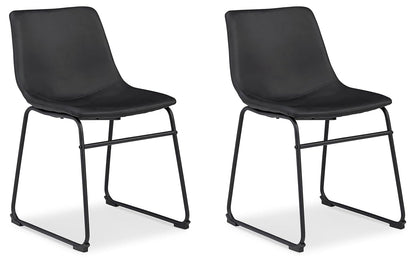 Signature Design by Ashley Centiar, Dining Chair, Black