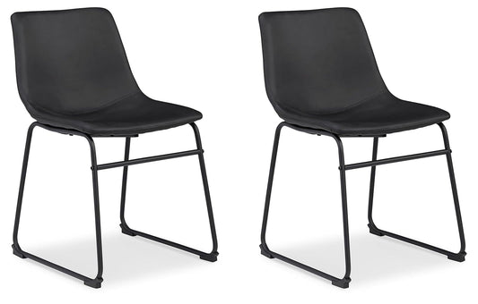 Signature Design by Ashley Centiar, Dining Chair, Black