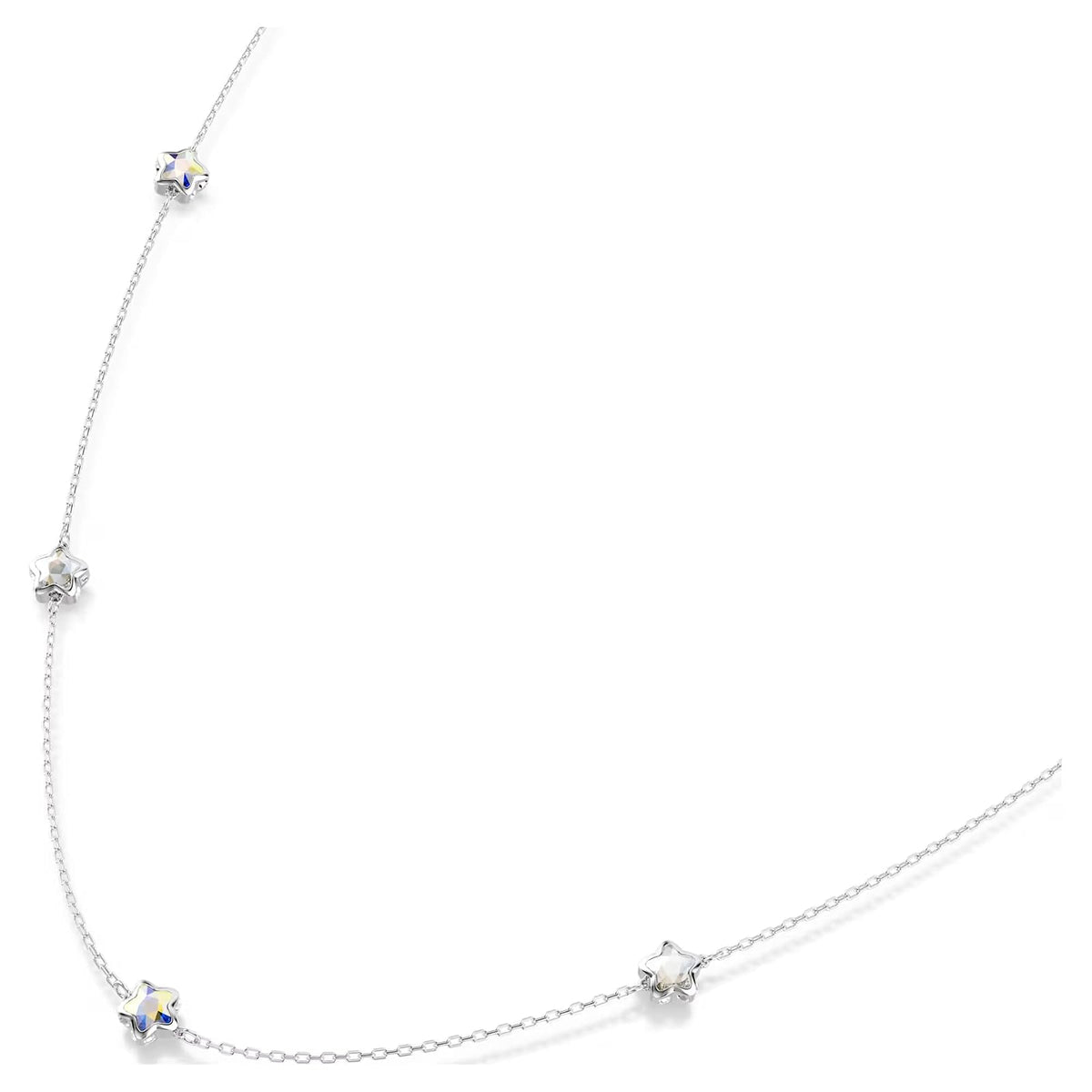 Collar Chroma, Estrella, Blanco, Acabado en rodio