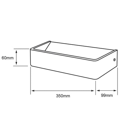 Tecnolite Lámpara Interior Sobreponer Muro, LED Integrado, Negro/ Oro, 20TLLED408MV30N