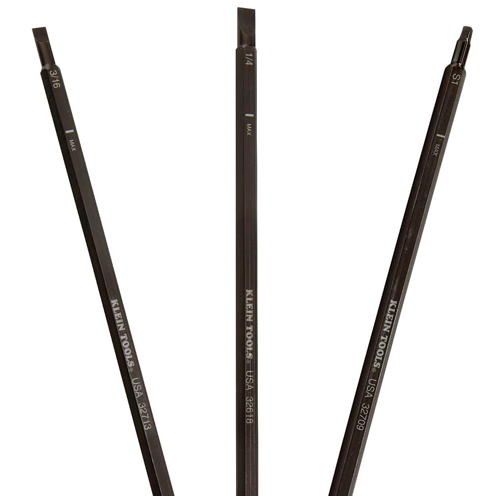 Klein Tools Juego de cuchillas repuesto longitud ajustable, paquete de 3
