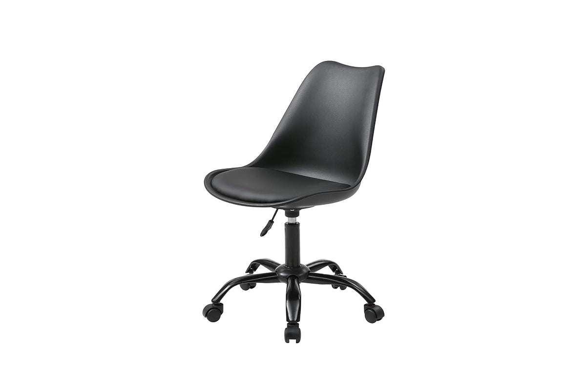 Alterego - Silla de Oficina Moderna Diogenes, Color Negro