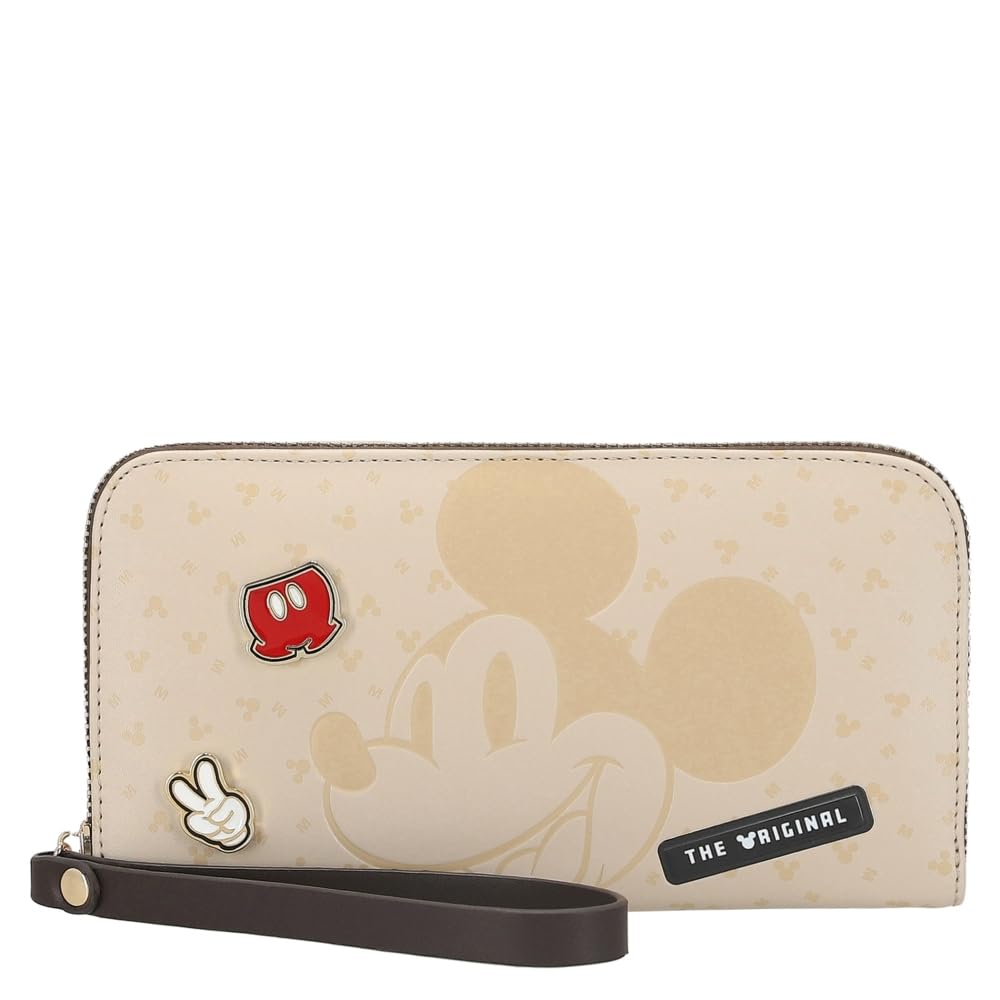 W Capsule Mickey Cartera para Mujer Beige HBDONNER32CW