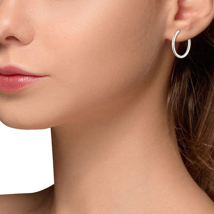 Nine West Aretes Plata con Forma de Arracada en Set de 3 Piezas para Mujer