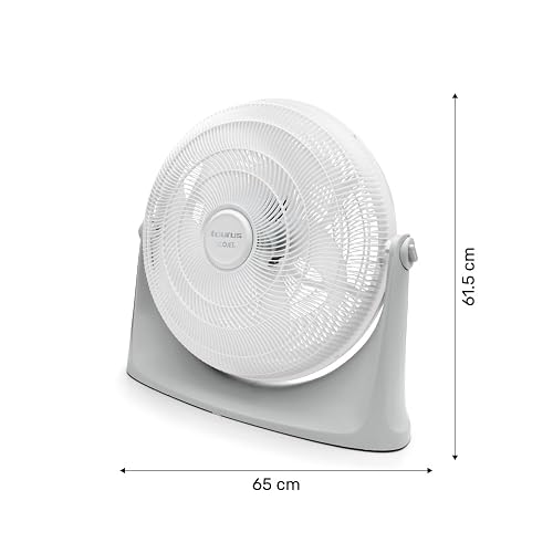 TAURUS AVALANCHE | Ventilador de Piso | 2 en 1| 3 Velocidades | 20 Pulgadas| Reja Plástica Aerodinámica ECOJET | Silencioso (Menos de 70 dB) | Potencia Única | Circulador de Aire