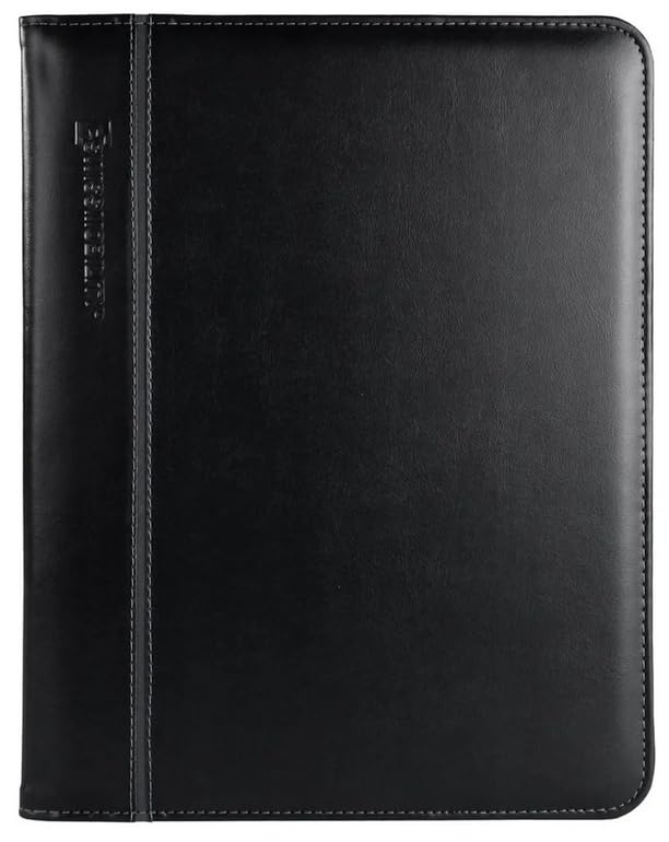 BIFOLIO EJECUTIVO BERNINA NEGRO 2 COMPARTIMIENTOS INTERNOS PARA HOJAS Y TARJETAS