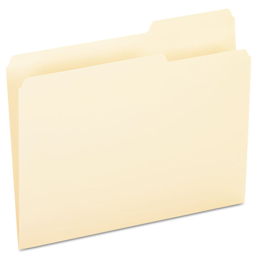 Pendaflex Essentials File Folders, Letter Size, 1/3 Cut, Position 3, Manila, 100 per Box (752 1/3-3)