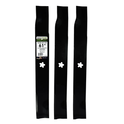 MaxPower 561746 3-Blade Set for 61 Inch Cut Poulan/Husqvarna/Craftsman Replaces 539-113312
