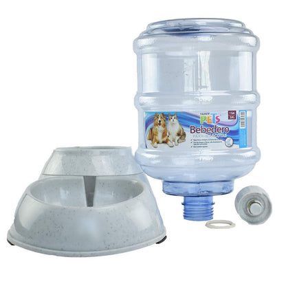 Fancy Pets Hagen Bebedero Automático Grande 3.8 L (1GAL) para Perros | Sistema por Gravedad | Base Antiderrapante | Agua Fresca y Limpia