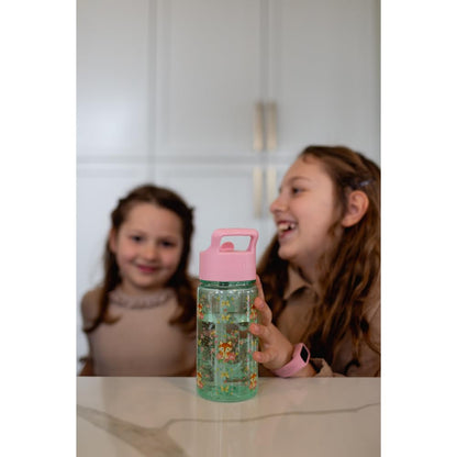 Simple Modern Botella de Agua para Niños/a de Plástico, Libre de BPA, con Tapa a Prueba de Fugas y Popote | Duradero para Niños Pequeños, Niños, Niñas | Summit Colección| 355ml | Solar System