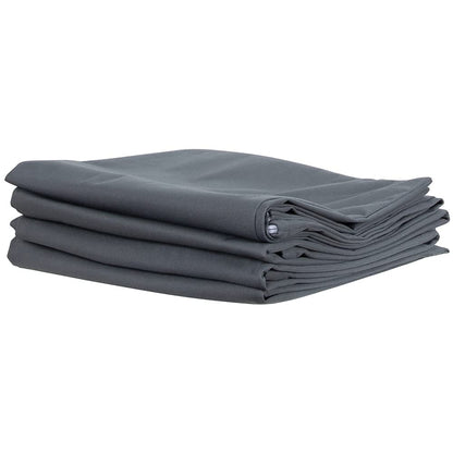 ForPro Professional Collection - Protectores de Almohada Impermeables de Alta Calidad, tamaño estándar con Cierre, Color Gris frío, 4 Unidades