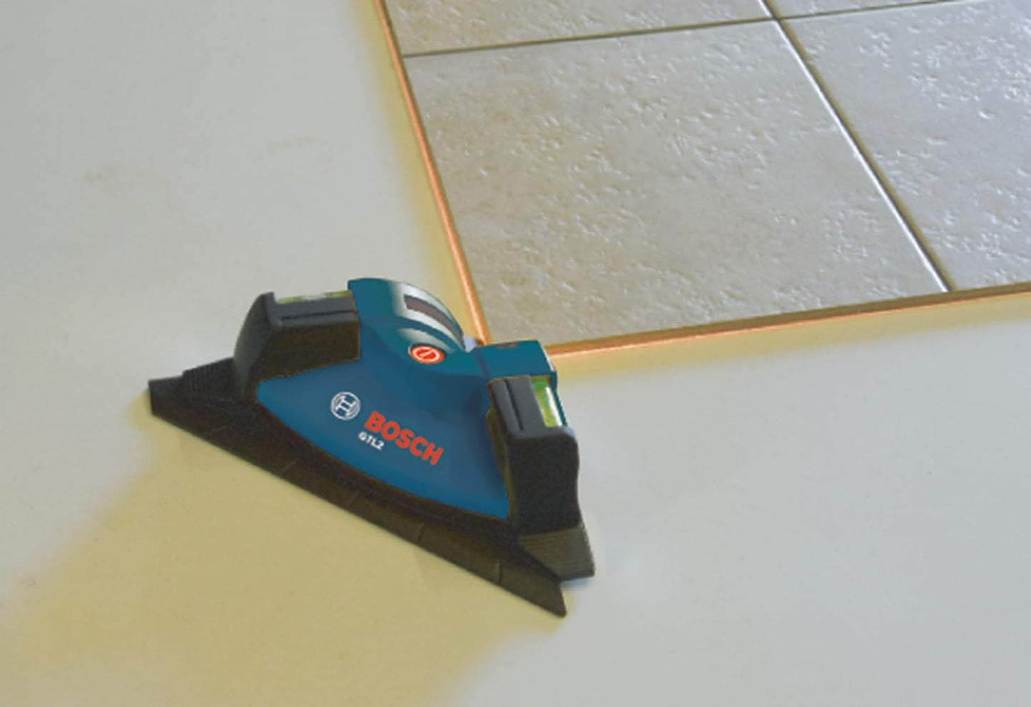 BOSCH GTL2 - Cuadrado de nivel láser, incluye tiras de montaje adhesivas