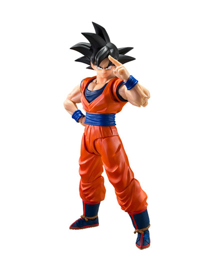 Bandai Tamashii Nations S.H.Figuarts Dragon Ball Z Son Goku Figura de Acción - Son Goku (el Saiyano de buen corazón)