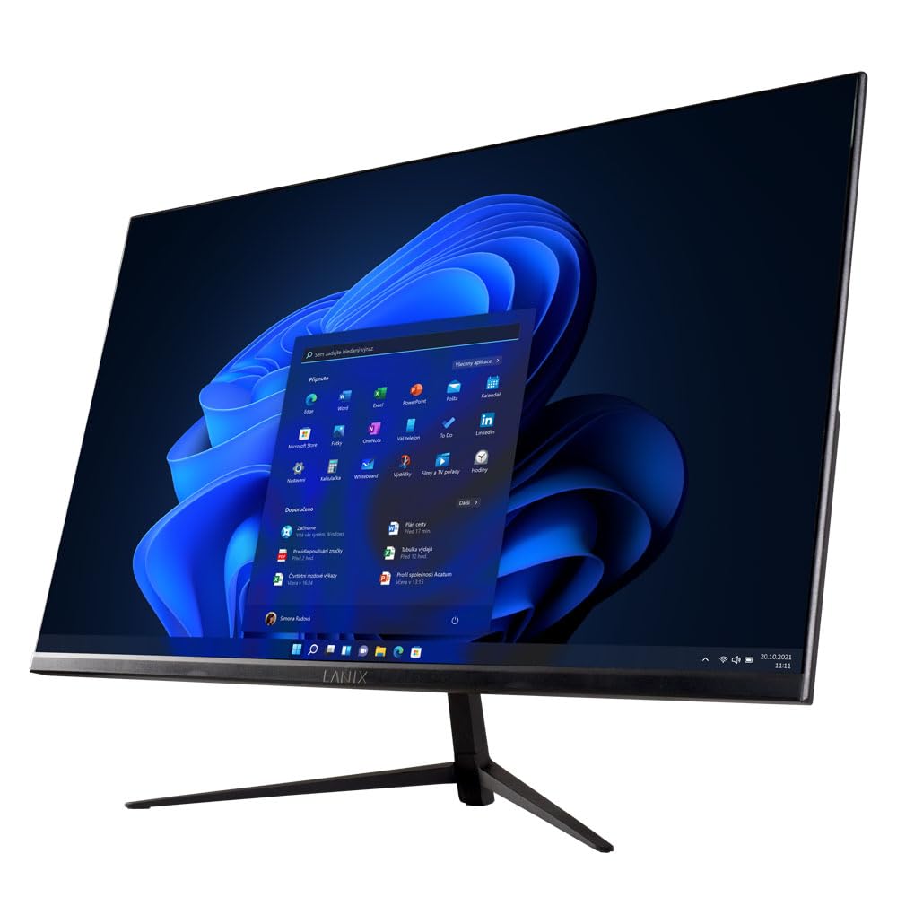 Lanix Monitor LX270 v9, 27 Pulgadas, Full HD 1080p, 75Hz, Panel IPS, FreeSync, HDMI/VGA, VESA 100x100, Negro