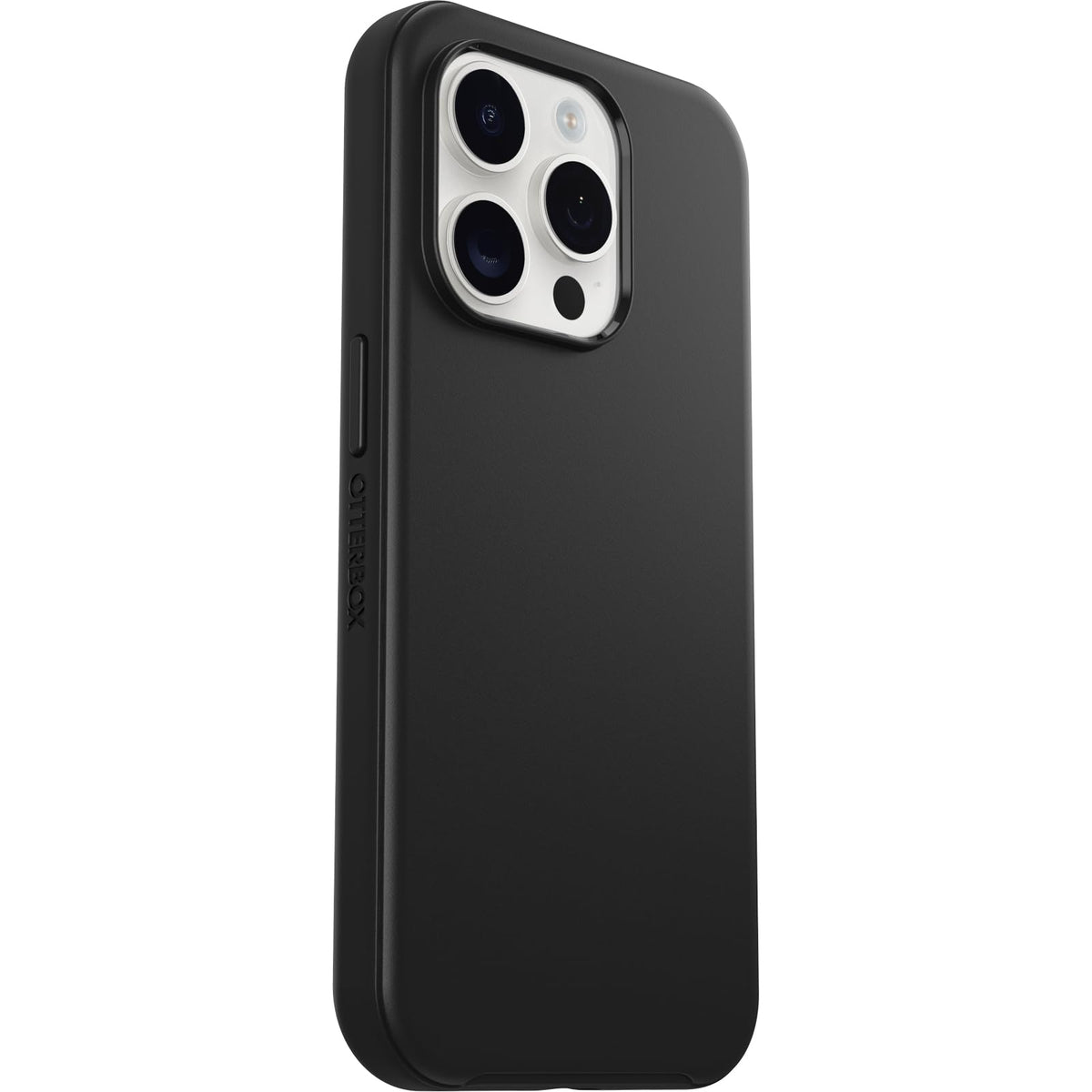 OtterBox - Funda para iPhone 15 Pro (Solamente) Serie Symmetry - Negro, Ultra Elegante, Compatible con Carga inalámbrica, Bordes elevados Que protegen la cámara y la visualización