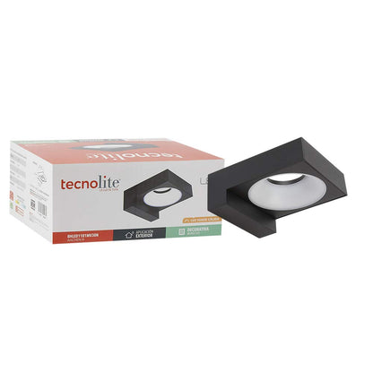 Tecnolite Lámpara de Pared Arbotante LED Exterior 8 W, Luz Suave Cálida - Cuadrado