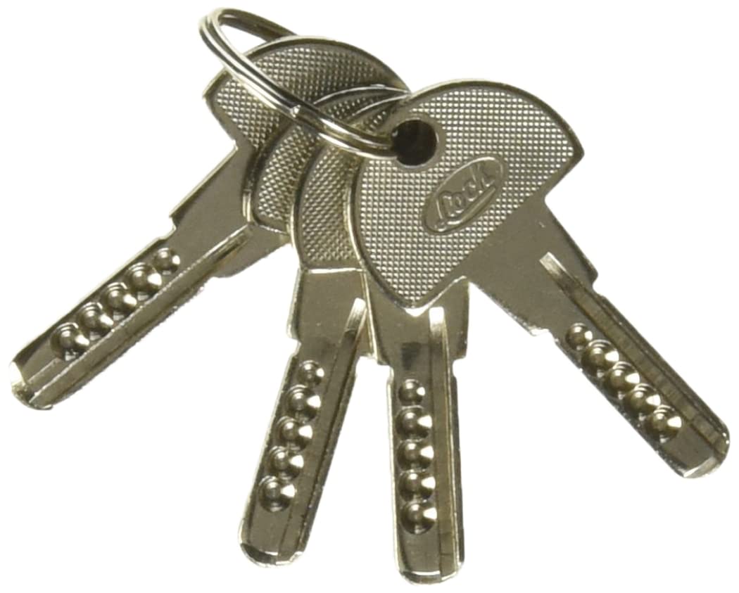 Lock 15CS Cerradura de sobreponer función instala fácil, izquierda, llave de puntos, blíster