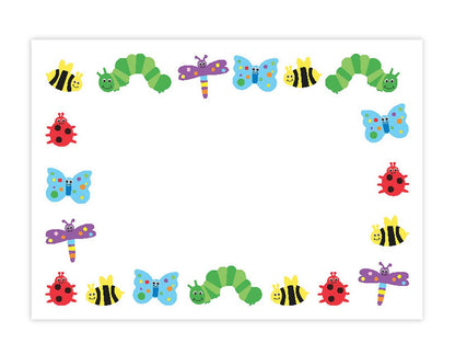 Hygloss Products Bugs Etiquetas Autoadhesivas para Nombre de niños, 3.5 x 2.5 Pulgadas, Paquete de 36 - Errores
