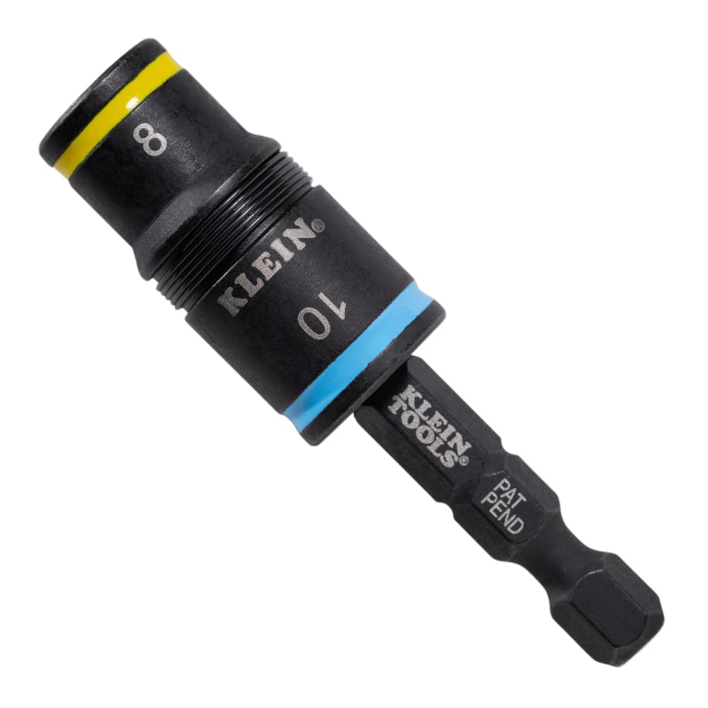 Klein Tools Juego de Enchufes Métricos para Destornillador de Impacto - 2 en 1