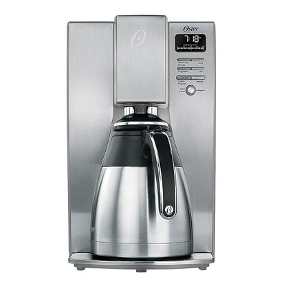 Oster Cafetera Gourmet Collection con jarra térmica | Jarrá Térmica, Sistema de Colado, Apagado automático, panel digital, mantiene el café caliente
