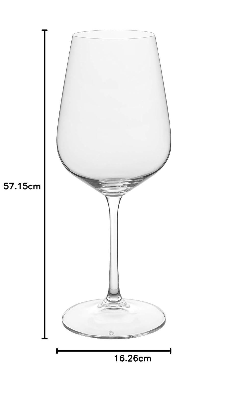 Bohemia Crystalite Strix Copas Para Vino Blanco, 450 Ml, Paquete de 6 Productos